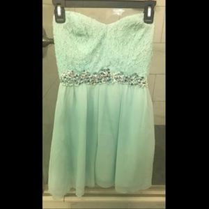 Strapless homecoming dance